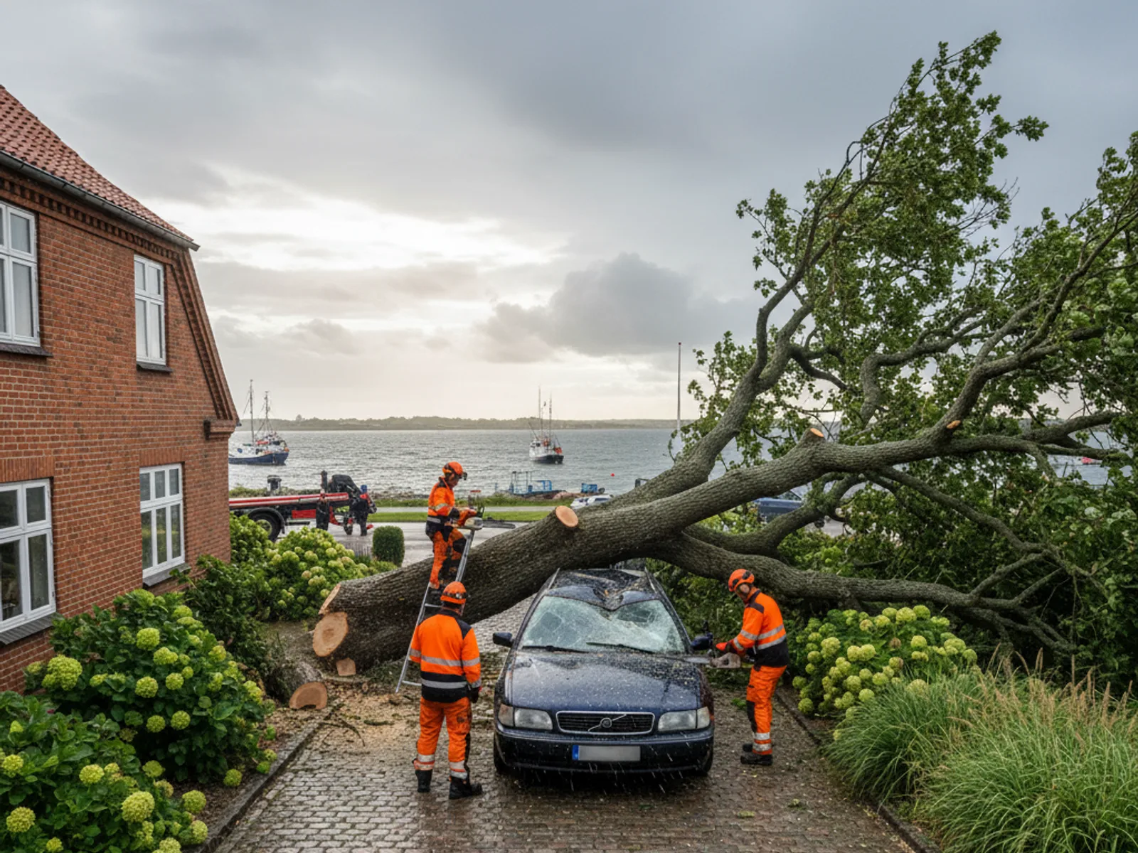Akut stormskade i Kalundborg